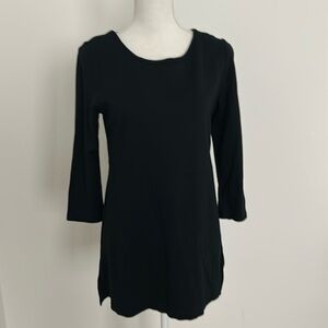 J Jill Black Ponte Tunic